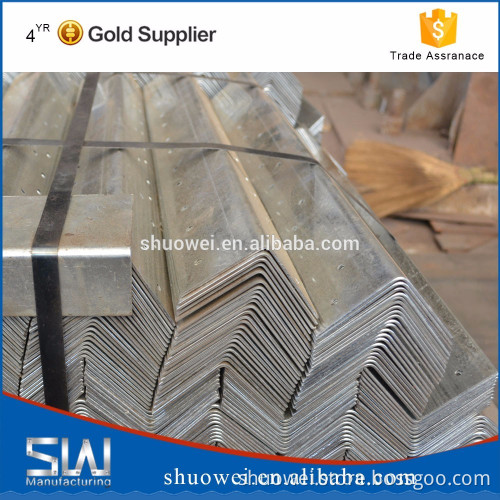 Customized Angle Bars with Holes, Bundle Packed Angel Iron Bars